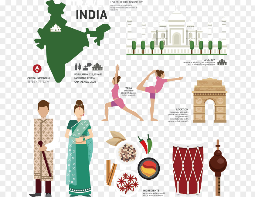 India Tourism Element Royalty-free Stock Photography Illustration PNG