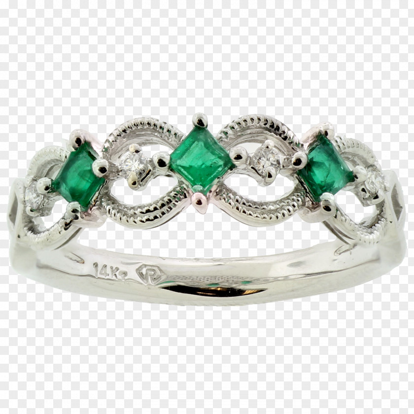 Emerald Silver Diamond PNG