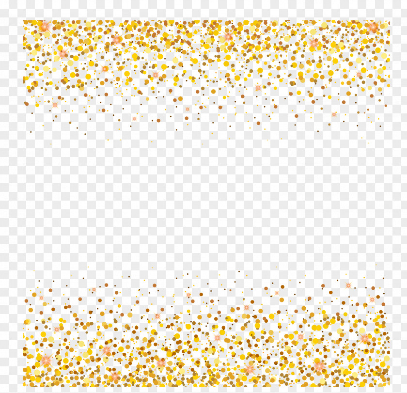 Gold Dot Decoration Yellow Pattern PNG