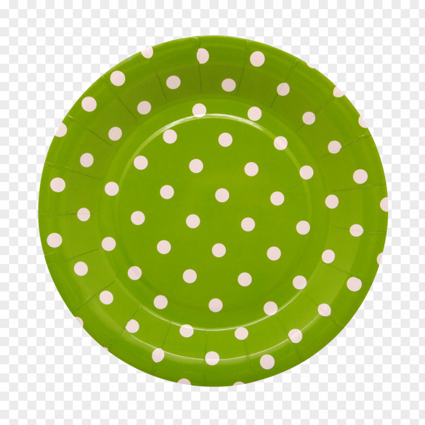 Plate Paper Polka Dot Disposable Food Presentation PNG