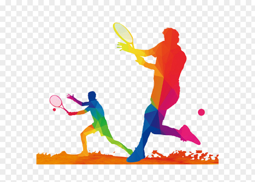 Tennis Match Sports Day Illustration PNG