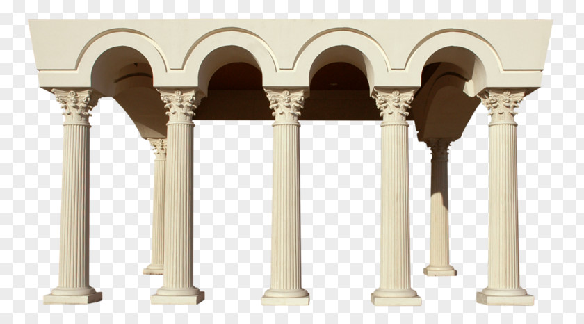 Vintage European Architecture Column Theatrical Scenery PNG