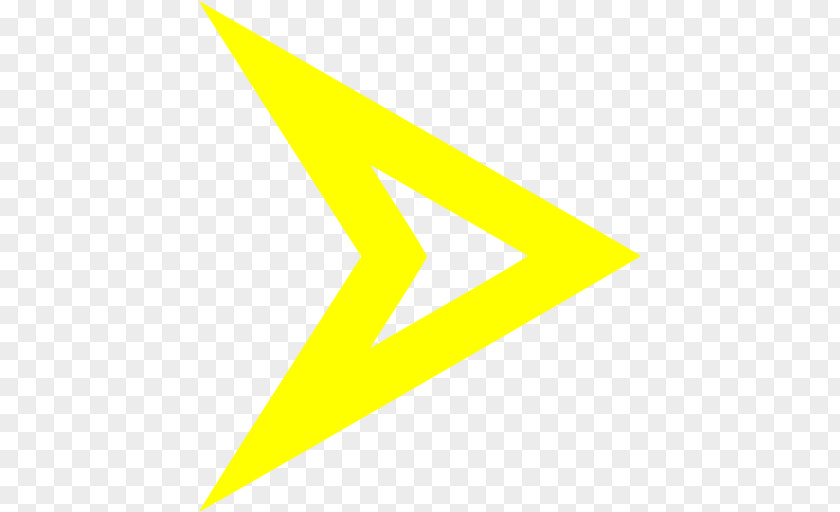 Yellow Arrow Label Triangle Brand Point PNG
