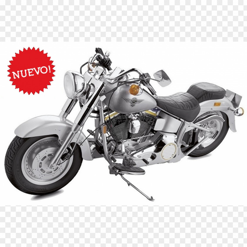Model Boy Harley-Davidson FLSTF Fat Motorcycle Softail Chopper PNG
