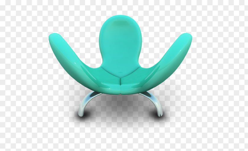 Cyan Seat Turquoise Chair Furniture PNG