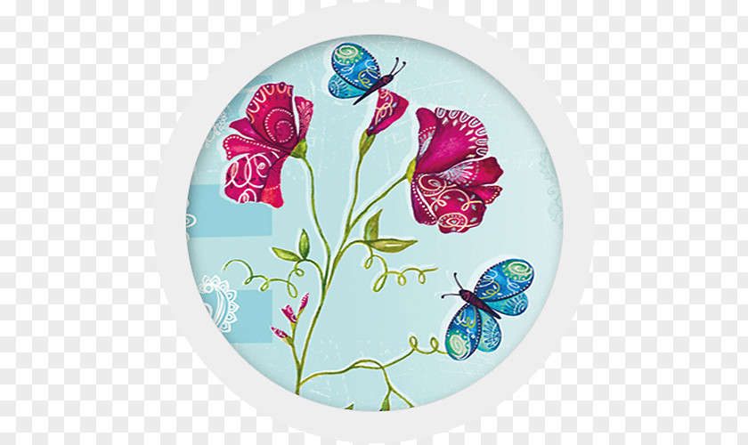 Lively Butterfly Flower Insect Floral Design Pollinator PNG