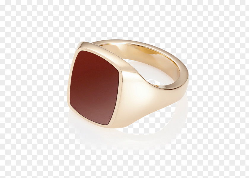 Ring Pinky Gold Onyx Carnelian PNG