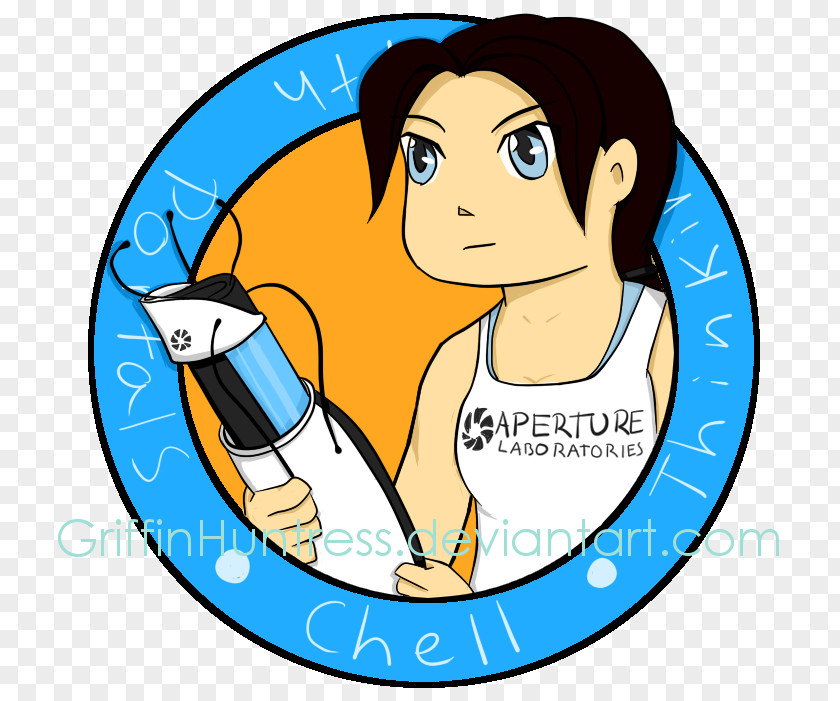 Chell Portal Clip Art Clothing Accessories Human Behavior Cartoon Fashion PNG