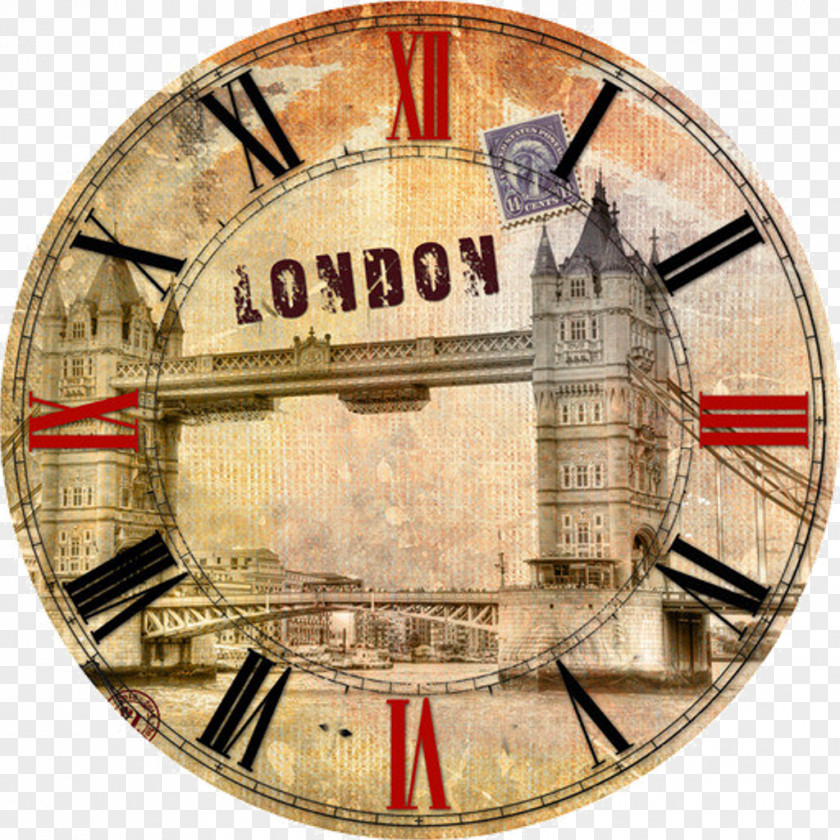 Clock London Poster PNG