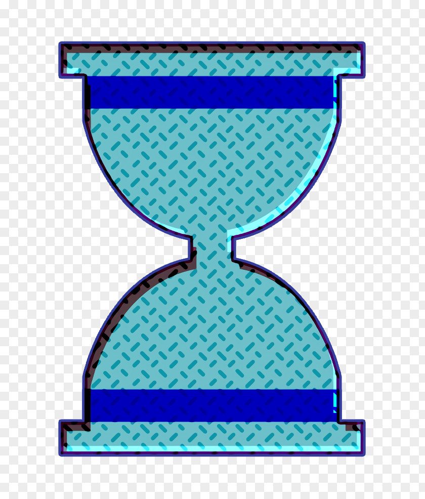 Electric Blue Aqua Alarm Icon Clock Hourglass PNG