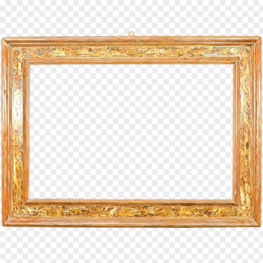 Interior Design Picture Frame Gold PNG