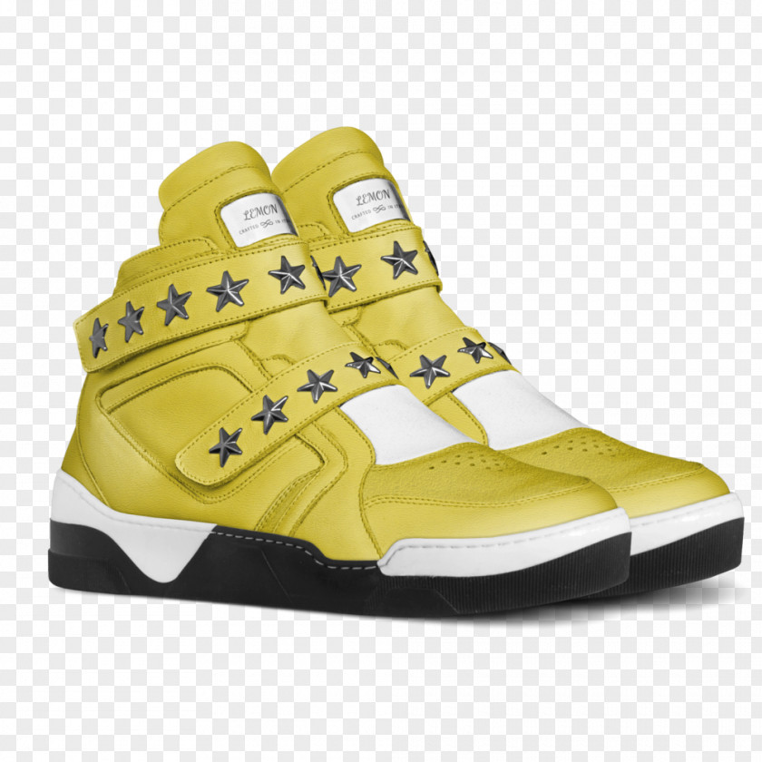 Lemon Wedge Sneakers Skate Shoe High-top Fashion PNG