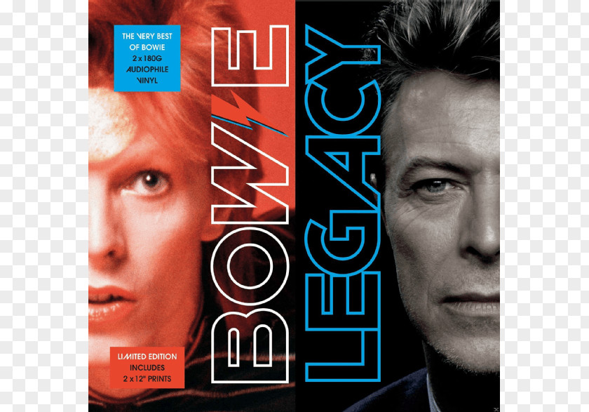 Best Of Bowie Legacy (The Very David Bowie) Hunky Dory Phonograph Record PNG
