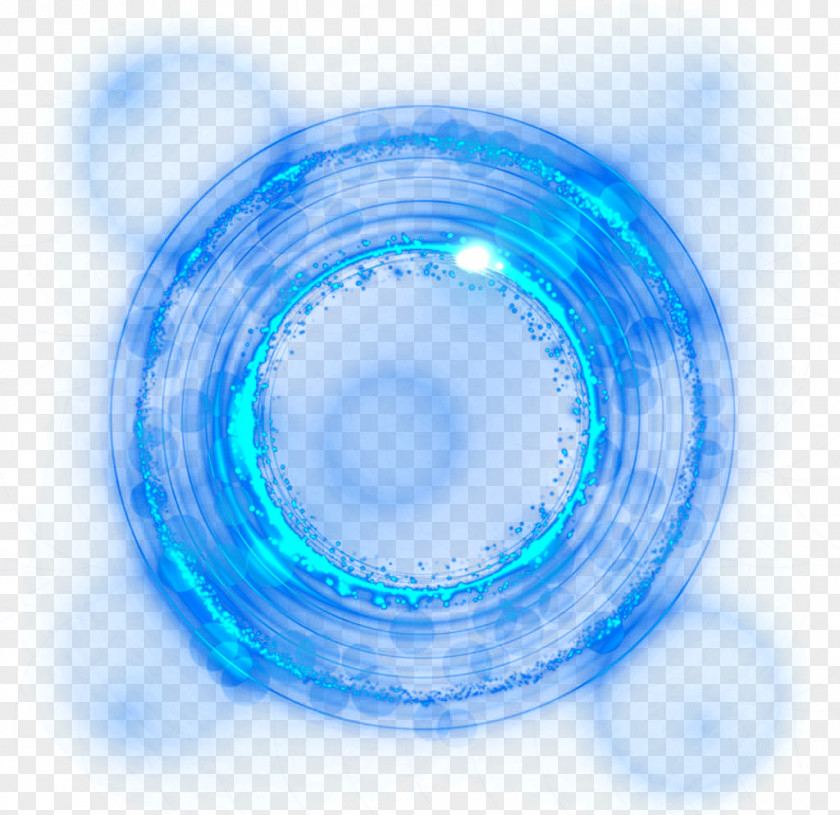 Blue Light Effect Background Decoration Download PNG