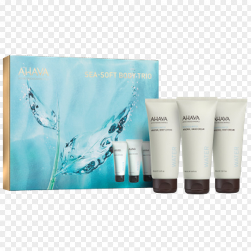Dead Sea Products AHAVA Water Mineral Body Lotion Cream Sea-Soft Trio PNG