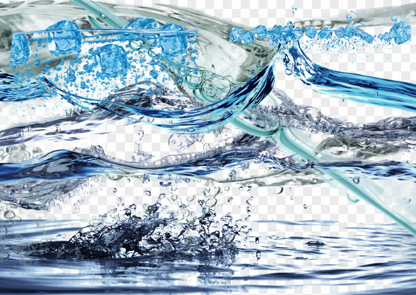 Dynamic Water Psd Layered Material Dispersion Drop PNG