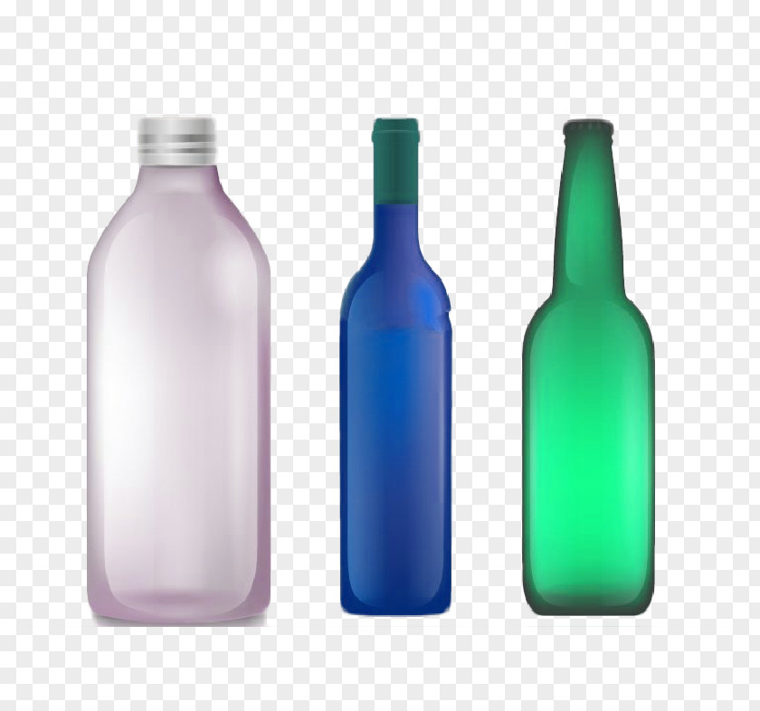 Empty Bottles Beverage Buckle Free Material Glass Bottle Drink PNG