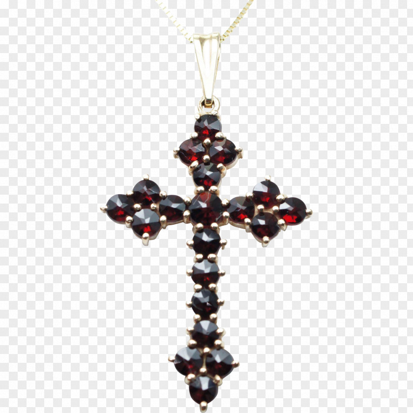 Jewellery Celtic Cross Garnet Celts PNG