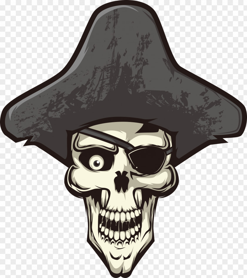 Vector Pirate Skull Calavera Piracy Euclidean PNG