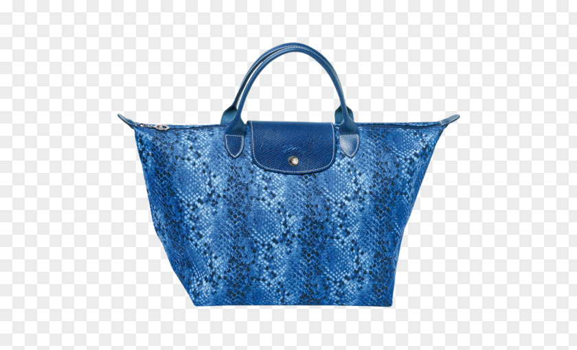 Bag Tote Blue Handbag Longchamp Pliage PNG