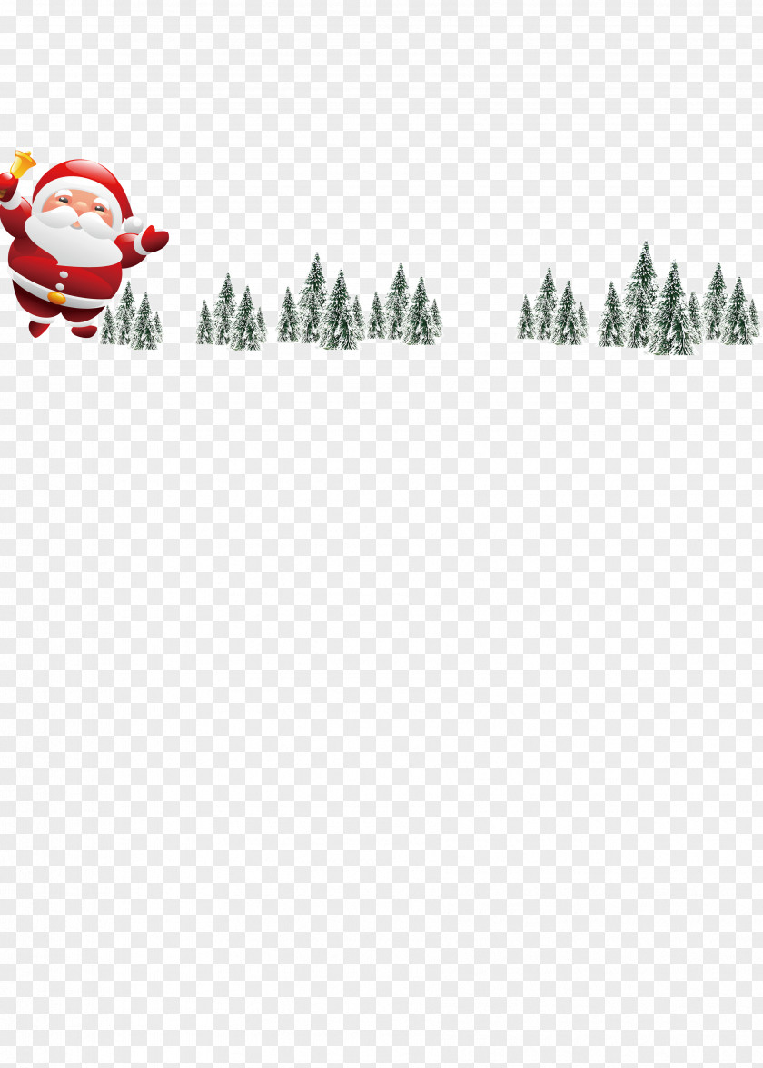 Christmas Vector Santa Claus Tree Fir PNG