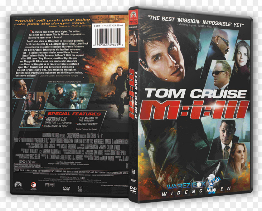 Tom Cruise Mission: Impossible III Action Film DVD PNG
