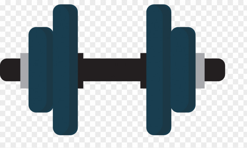 Blue Barbell Diet Illustration PNG