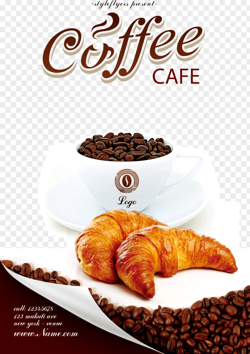 Coffee Poster Cafe Bakery Flyer PNG
