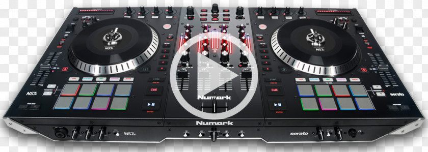 Dj Console Numark NS7II DJ Controller Industries Audio Mixers Disc Jockey PNG