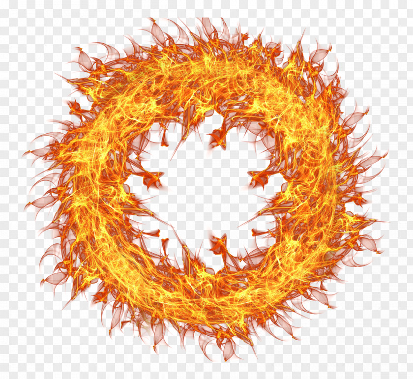 Fire Flame Circle Transparent Clip Art PNG