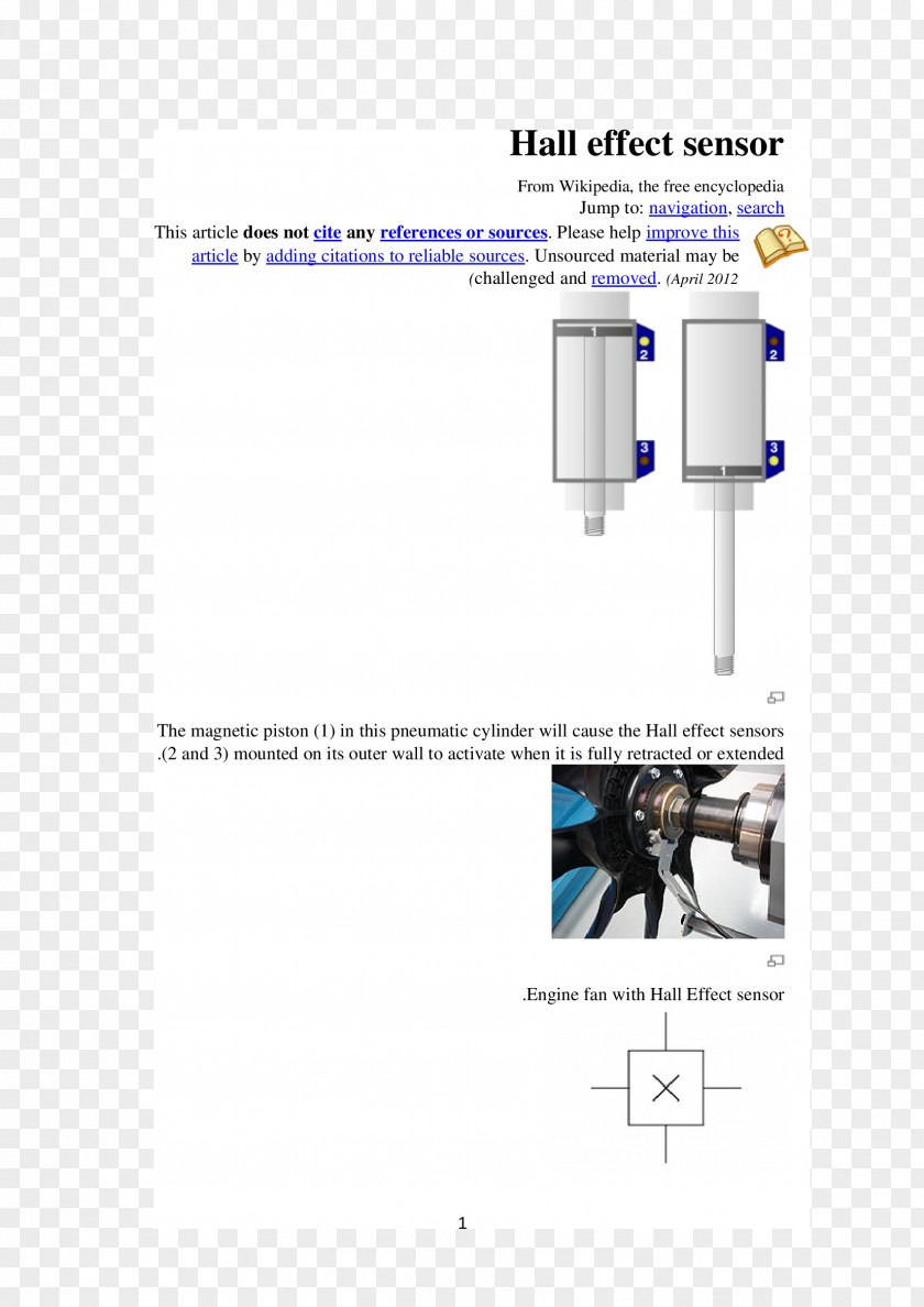 Line Hall Effect Sensor Technology PNG