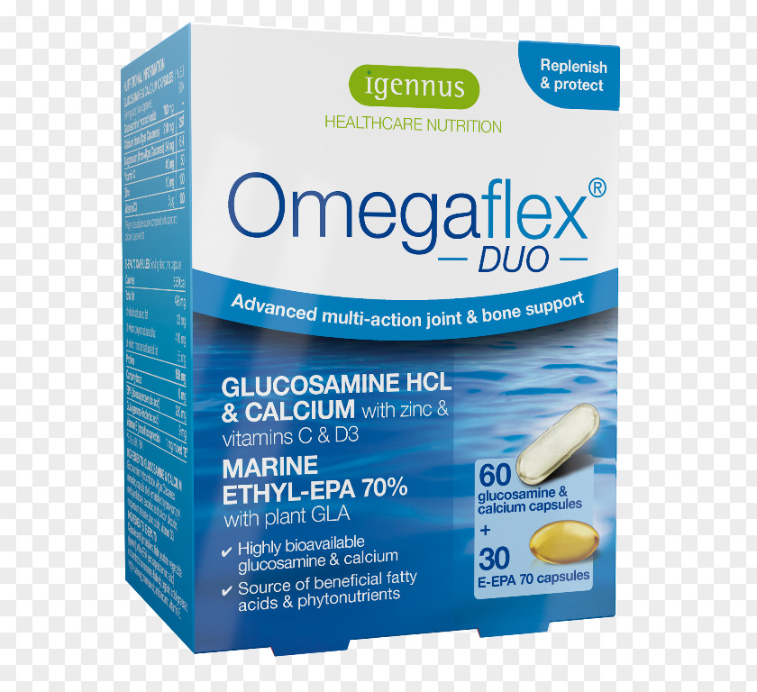 Oil Dietary Supplement Fish Acid Gras Omega-3 Bone Glucosamine PNG