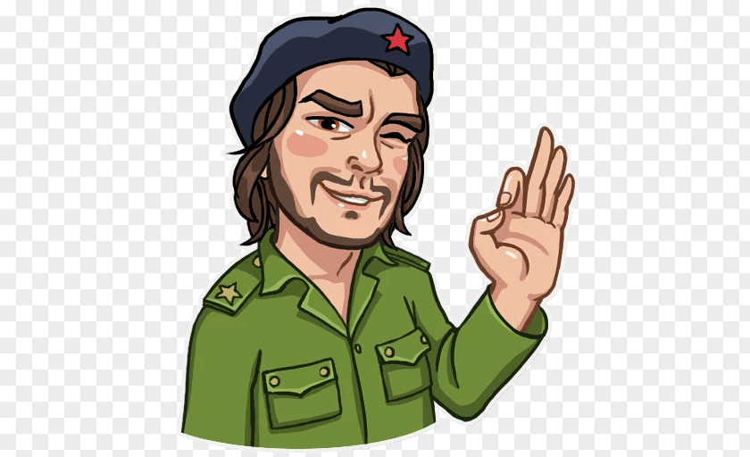 Emoji Sticker Che Guevara Krish Military PNG