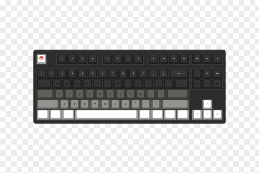 Laptop Computer Keyboard Numeric Keypads Space Bar Touchpad PNG