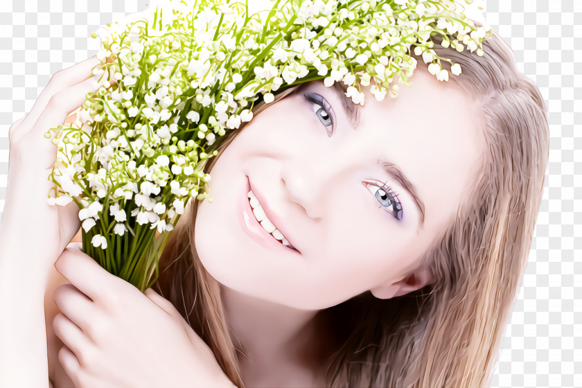 Plant Flower Hair Face Skin Head Beauty PNG