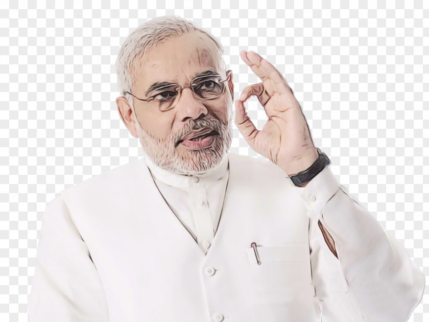 Businessperson Elder Modi Cartoon PNG