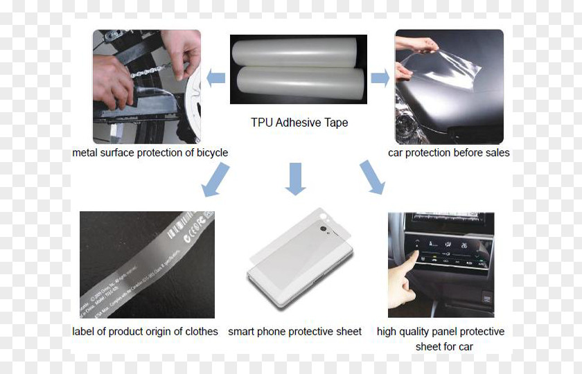 Film Scratches Thermoplastic Polyurethane Adhesive Tape Material PNG