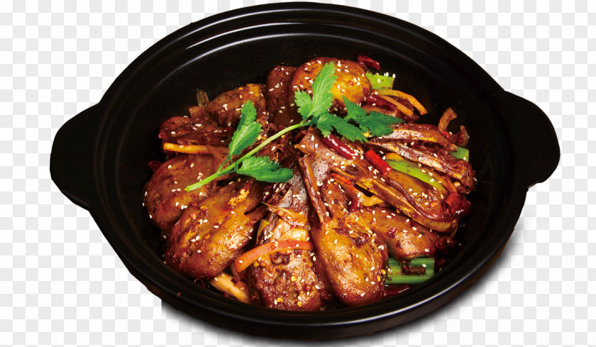 Hong Spicy Duck Pot Cooker Chinese Cuisine PNG