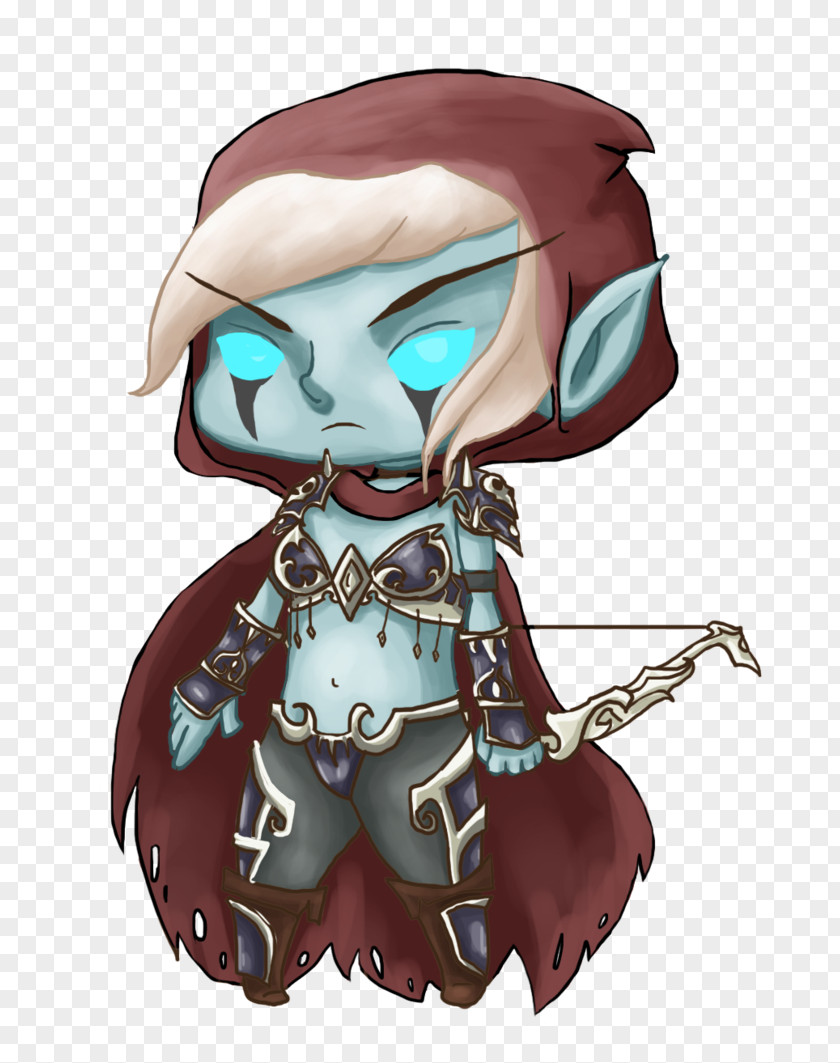 Sylvanas Cartoon Figurine Legendary Creature PNG