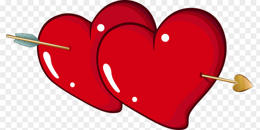 Valentine's Day Heart Arrow Clip Art PNG