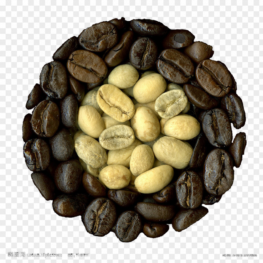 Coffee Beans Latte Art Green Tea Drink PNG