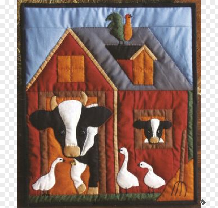Patchwork Quilt Cattle Textile Quilting Calf PNG