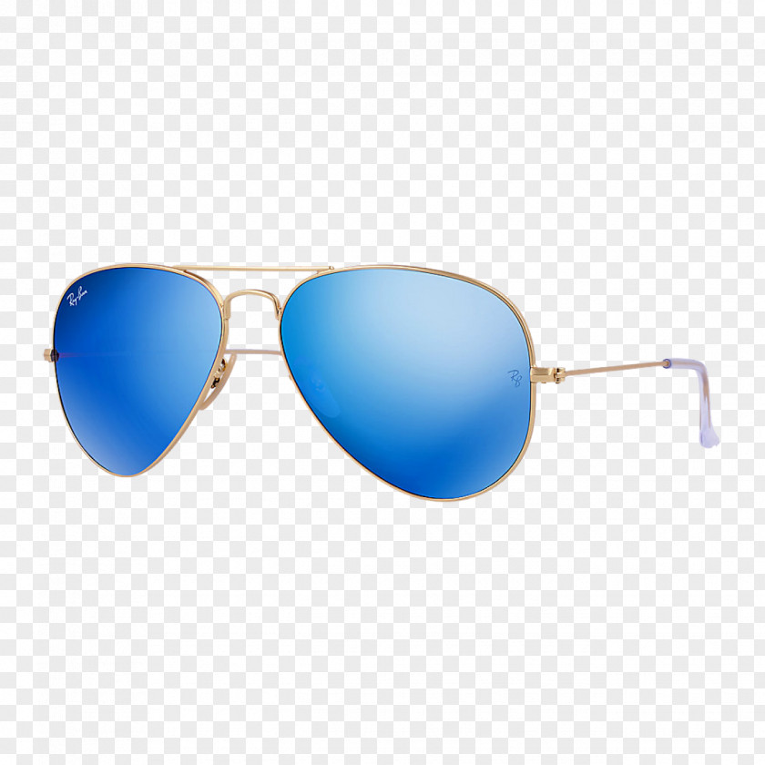 Ray Ban Ray-Ban Aviator Flash Sunglasses Mirrored PNG