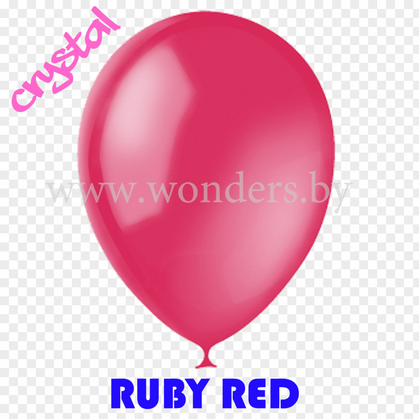 Ruby Toy Balloon Latex Plastic Aqueous Solution PNG