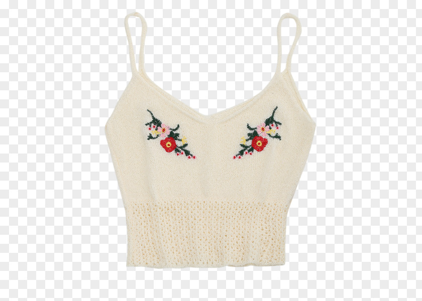 White Tank Top Sleeve Neck PNG