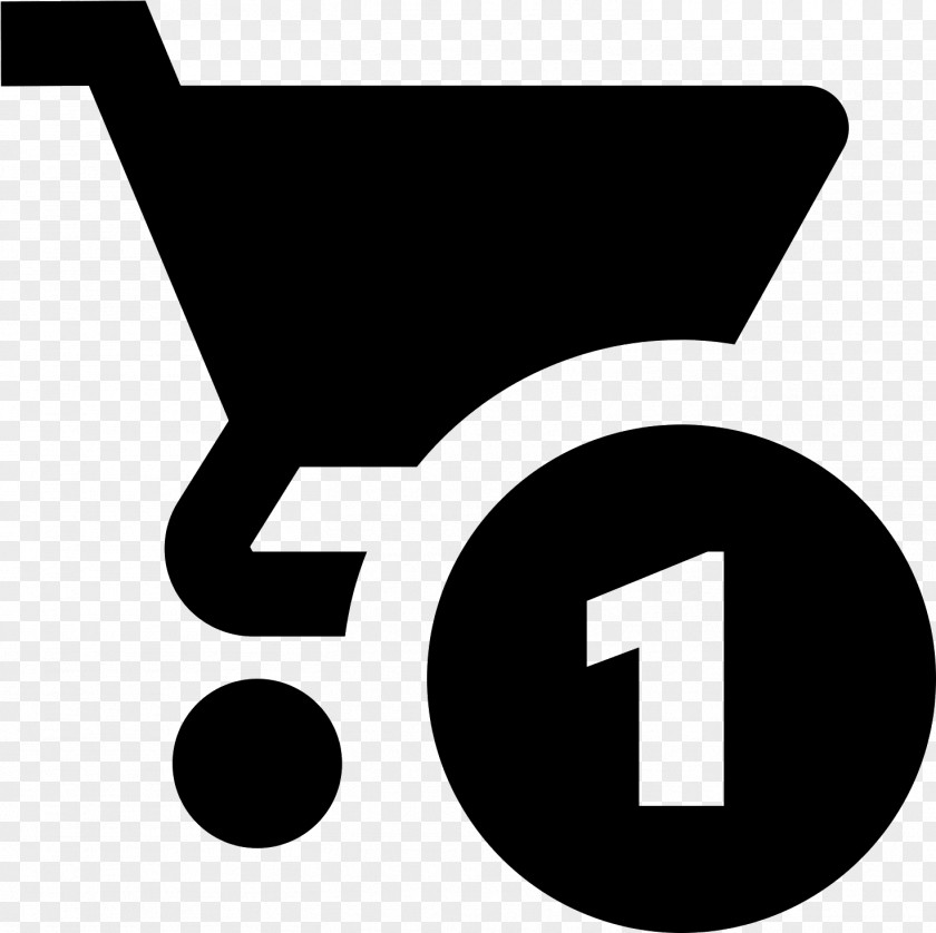 Blackandwhite Symbol Shopping Cart PNG