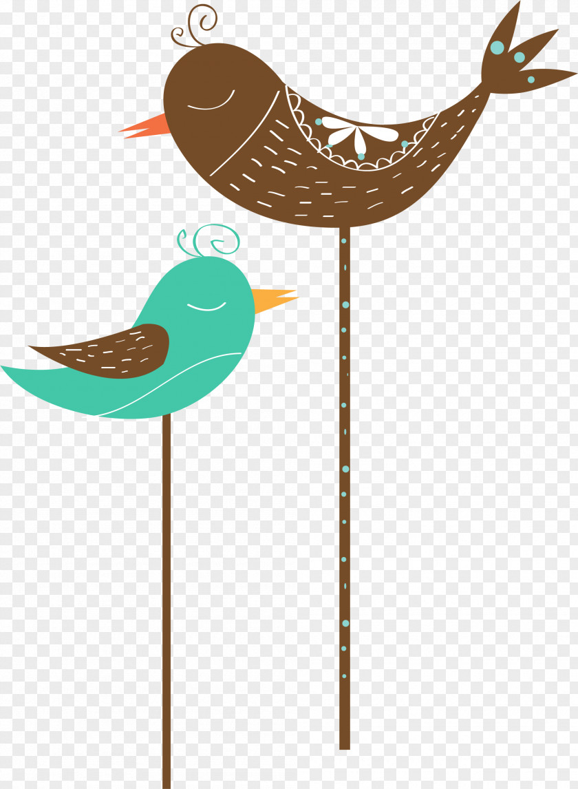 Cartoon Bird Decoration Pattern Clip Art PNG
