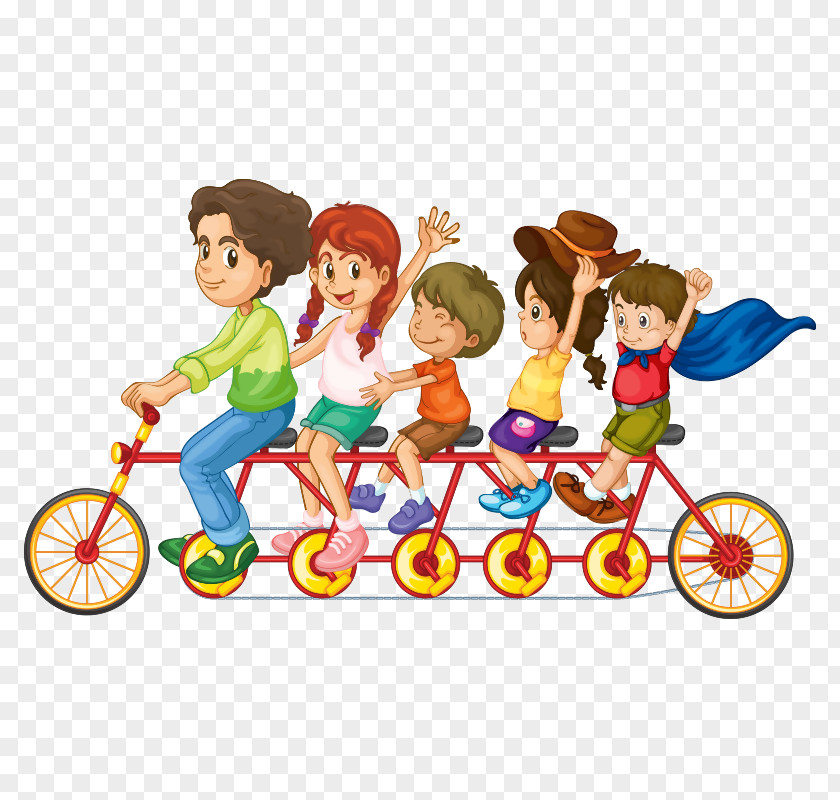 Cartoon Cycling Images Vector Graphics Stock Illustration Royalty-free Family PNG