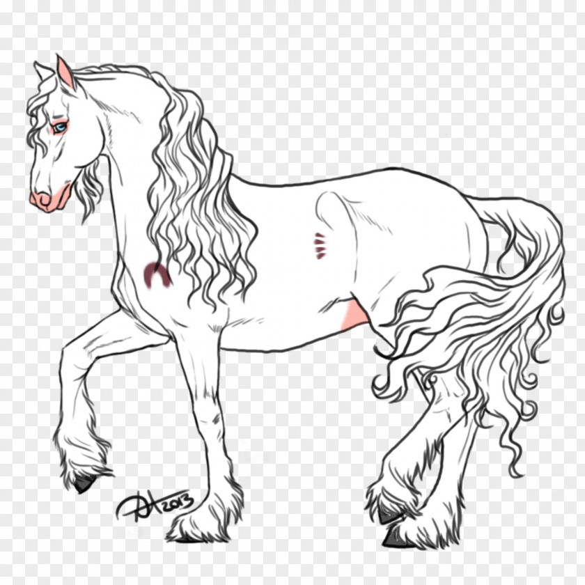 Horse Line Art Coloring Book Zentangle Drawing PNG