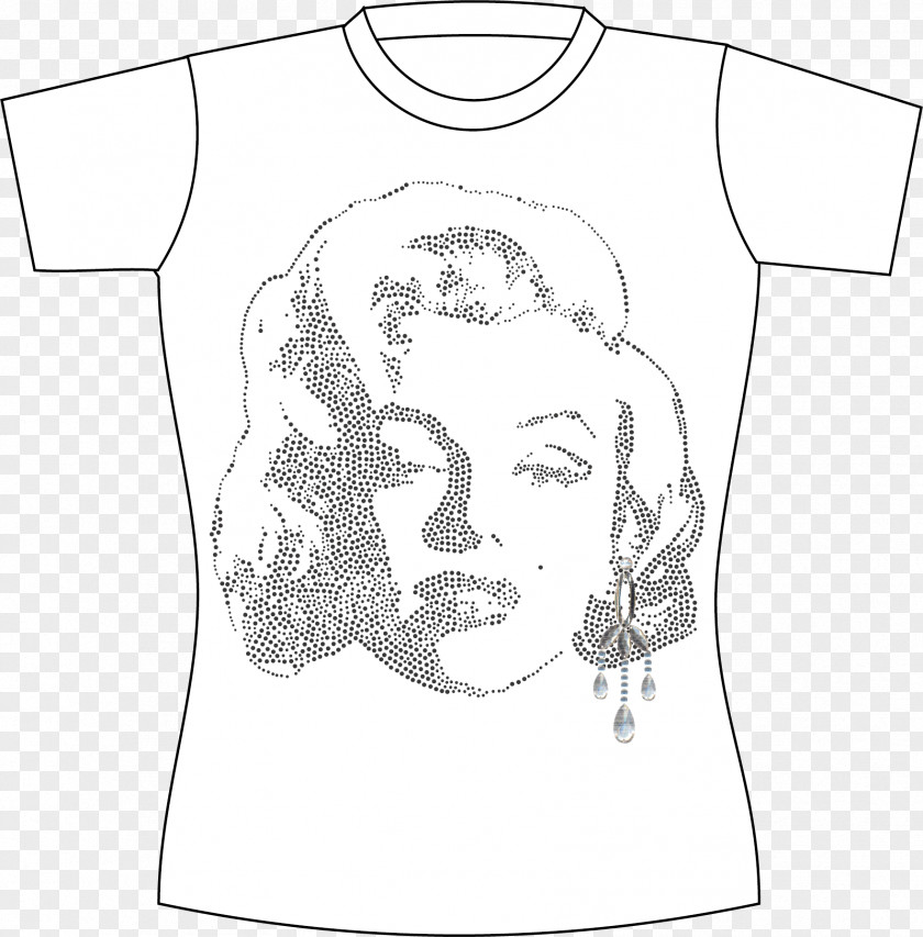 Vector T-shirt On Marilyn Monroe Illustration PNG